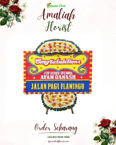 Bunga Papan Congratulation di Licin